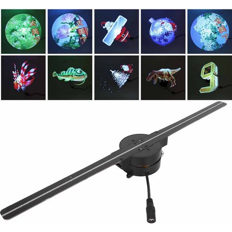 Ventilateur Hologramme 3D 2000x224, 224 Led, Compatible Wifi et Application, Projecteur Appareil D'affichage Publicitaire, 100-240 V, Prise UE 41 Cm (1/5)