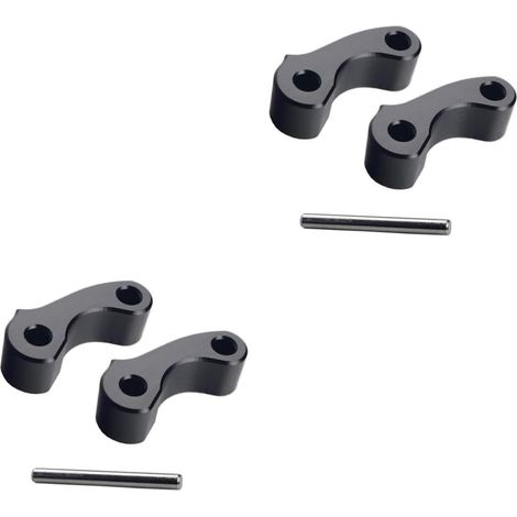 2 pares de bisagras pivotantes de aluminio para ventanas, compatibles con accesorios automotrices duraderos y resistentes a la corrosión. (1/4)