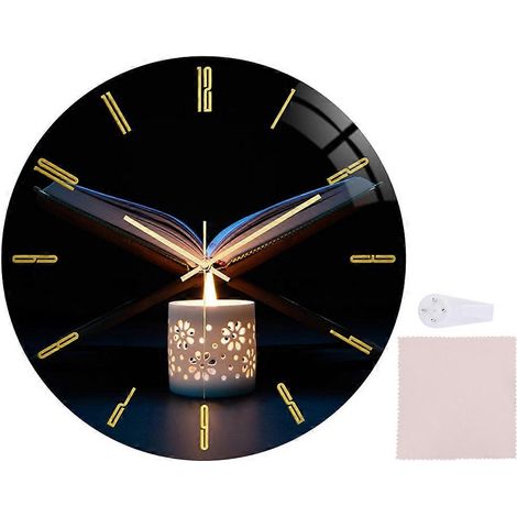 Horloge Murale Design 3D en Acrylique, Cadran Silencieux pour Salon, Chambre et Bureau, Décor Moderne pour Maison, Forme Élégante, Facile à Installer (1/5)