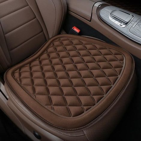 Comfortable memory foam seat cushion with non-slip base for office, home, or car. (1/4)