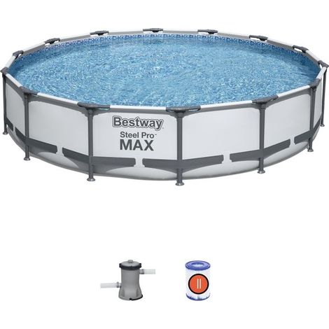 Piscina Tonda con struttura Steel Pro MAX 427x84 cm Bestway 56595