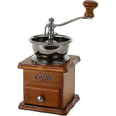 [KK] Moulin à café manuel vintage en céramique à meules coniques, moulin à café portable à manivelle (1/5)