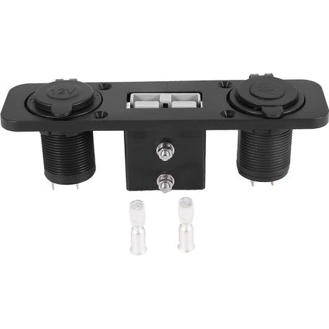 Prise et fiche Anderson avec double prise de charge USB pour camping-cars, caravanes, bateaux et camions, montage encastré. (1/5)