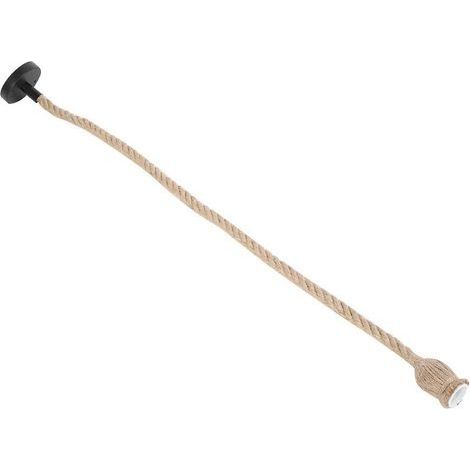 Pendentif plafonnier Pendentif lumière Corde de Chanvre Vintage, Porte-Ampoule, Porte-Ampoule E27 1 m pour la décoration de Bar de Restaurant de(1 Meter 1 Lamp Holder) (1/5)