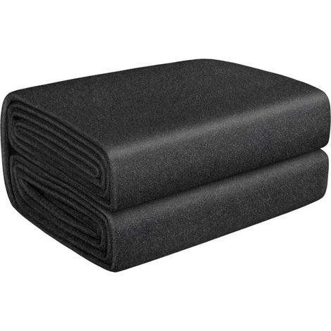 Tapis de protection pour fond de piscine – Revêtement résistant et épais pour sol dur (béton, ciment, gravier), usage extérieur, camping, jardin, terrasse, diamètre 3,7 m (1/5)