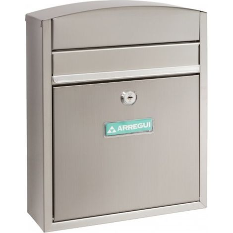 Cassetta postale compatta in acciaio inox 24x8x29 arregui