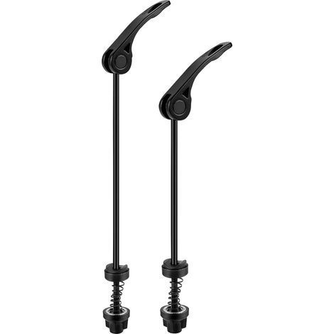 1 Pair Front Rear Wheel Hub Quick Release Set - Quick Release Clamp Set for Clip, Bolt, Lever, Axle for Road Bike MTB - Black (1/5)