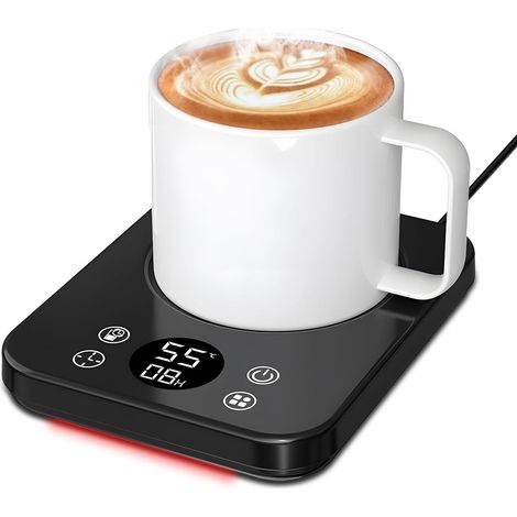 Chauffe-tasse, électrique, pour le bureau, avec 9 réglages de température, chauffe-café électrique avec arrêt automatique de 8 heures pour chauffer le café, le lait, les bougies