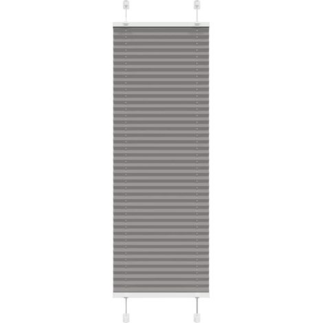 Plissee Anthrazit 45x150 cm Stoffbreite 44,4 cm Polyester