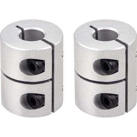 2Pcs Coupleur d'arbre 5mm x8mm Accouplement Rigide de Boîtier de Vis mère NEMA 17 pour Ender 3 V2 Ender 3 PRO CR10 CR10S Series Imprimante 3D et Machine CNC (1/5)