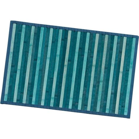 Tovaglietta Americana Bamboo 30x34 cm Antimacchia Colazione Bambù Legno Color Degradè - Blu