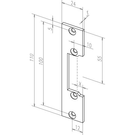 PIASTRA PER PNEUMATICI T 110 MM KL - EFF - 610635 EFF EFF