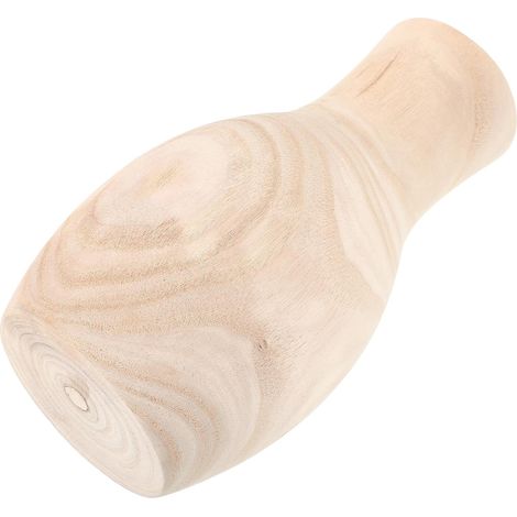 Vase en Bois de Pin Petit 12x12x22 Cm Vase de Table Décoratif Artisanal pour Bureau et Maison Naturel pour Fleurs Accessoire Décor Intérieur Design Minimaliste (1/5)