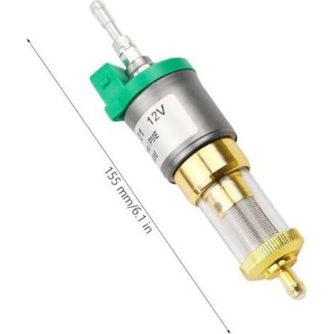 Pompe doseuse essence diesel 12 V pour chauffage auxiliaire, pompe diesel 12 V-22 ml 1 kW-5 kW, pompe de chauffage, double filtre - Alimentation en carburant efficace pour votre chauffage auxiliaire (1/4)