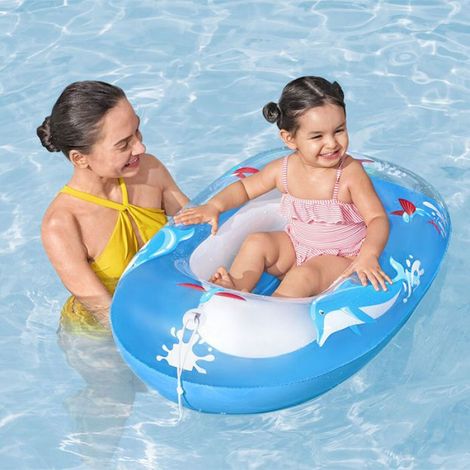 Bouée - 102 cm - Vinyle - Pour Enfants 3 à 6 Ans - Gonflable avec Dossier Moelleux - 1 Pièce (1/3)