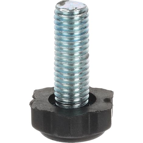 Pata ajustable atornillable Riex GA12 D22, M10x28, negra (1/4)