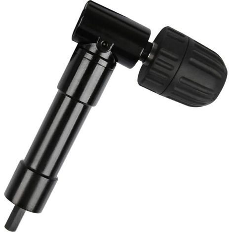 90° self-tightening right angle drill chuck, keyless drill angle chuck, screwdriver bit, angle drive, drill chuck, drill adapter, right angle drive for drills MUMU (1/4)