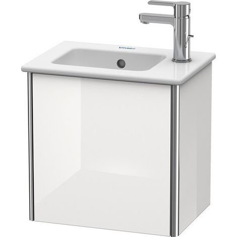 Meuble sous-vasque XSQUARE 400x410x289mm ouverture droite blanc mat