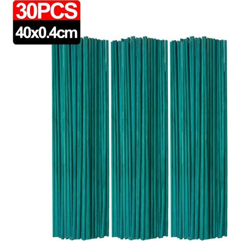 (30 pièces) Tuteurs pour plantes grimpantes, cannes en bambou, tuteurs pour plantes en pot, tuteurs pour tomates, supports pour fleurs, outils de jardinage (1/4)
