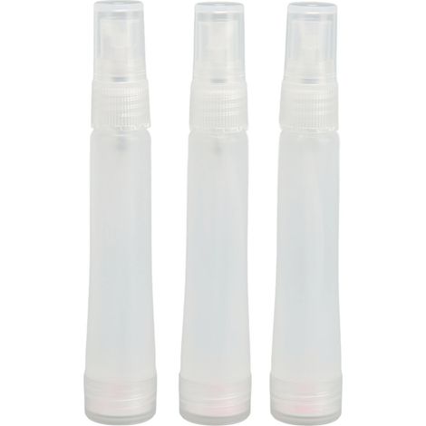 Lot de 3 flacons vaporisateurs de parfum transparents de 10 ml, rechargeables, à brume fine, vides, pour échantillons de parfum portables. (1/5)
