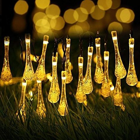 Guirlande lumineuse exterieur solaire led pile etanche guinguette 6.5 Mètre 30 LED 8 Modes Décorative pour Jardin Terrasse Maison Noël Paques Fête Mariage Patio balcon (1/5)