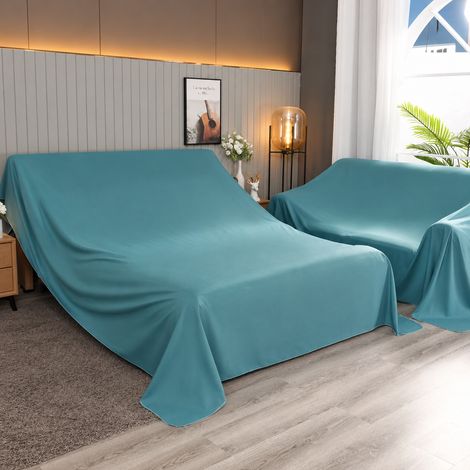 Housse de protection meuble bleu spatial 3,5 x 4,5 m adapté pour lit de 2 m de large et autres avec raccord 44 × 29 × 7 cm 1,62 kg – Livraison gratuite