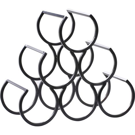 Wine Rack LURGAN Metal Black (1/5)
