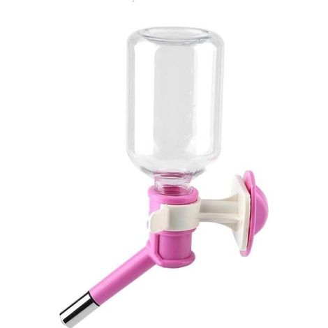 Distributeur D'eau - Tête En Acier Inoxydable - Pour Cage Métallique - Anti-goutte - 250 Ml - Pour Chiens Chats Lapins (1/5)