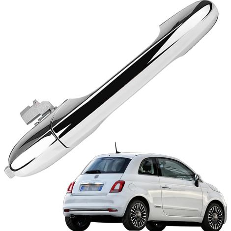 CCYKXA Autotürgriff, Auto-Außentürgriff Türgriff-Kit Kompatibel mit Fiat 500 2007-2020, Kompatibel mit Abarth 500 2008-2020 (1/5)