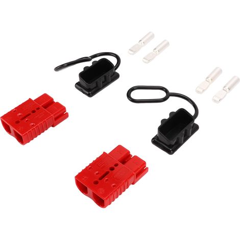 Set mit 2 Schnellbatterieanschlüssen 175A 1/0AWG 600V Rot, universeller Kfz-Trennstecker, Kabelbaum-Kit (1/5)