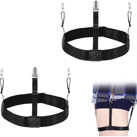 2 PCS of shirt holders for men,Shirt Stays Shirt Holder with Suspender Belt Shirt for Tucked in Pants Clip,Men's Suspender Belt,shirt holders for men (1/5)