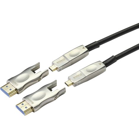 Câble adaptateur SpeaKa Professional HDMI Fiche mâle HDMI-A, Fiche mâle HDMI-Micro-D, Fiche mâle HDMI-A, Fiche mâle HDM (1/4)