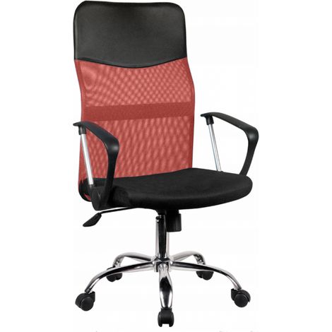 NIME - Sillón ergonómico con reposabrazos - Altura regulable - Respaldo reclinable - De malla aireada (1/5)