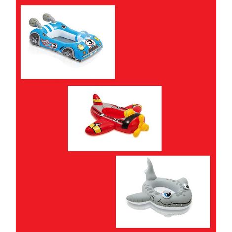 1 Pezzo Canotto da Mare o Piscina Gonfiabile Vari Personaggi 107 x 69 cm Intex