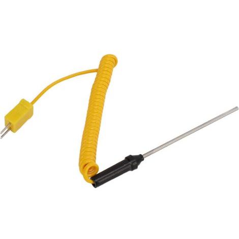 Thermoelement-Sensor Typ K aus hitzebeständigem Stahl mit isoliertem Griff, hohe Genauigkeit und schnelle Reaktionszeit für Temperaturmessungen, Wärmesonde (1/5)
