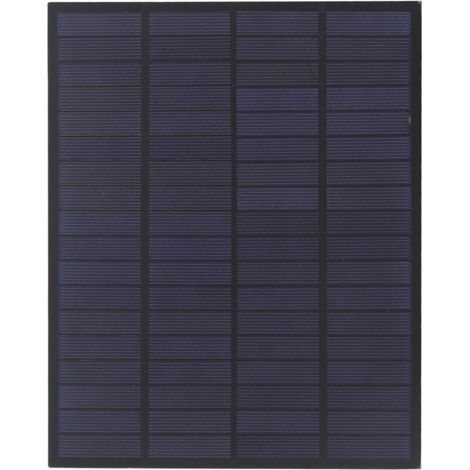 Panneau solaire, chargeur de panneau solaire époxy portable 18 V 5 W panneau goutte à goutte polycristallin pour éclairage de pelouse bricolage (1/4)