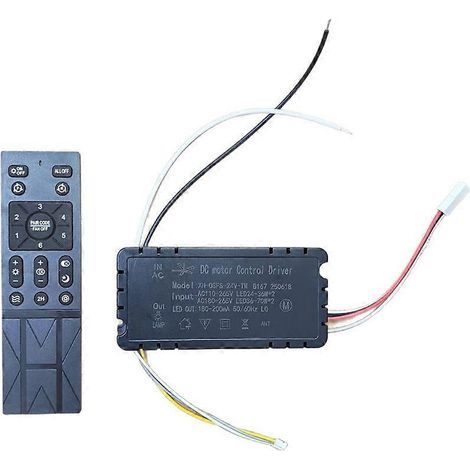 Domotique, variateur de vitesse, variateur de fréquence, télécommande pour ventilateur, 6 vitesses, compatibilité avec le courant alternatif