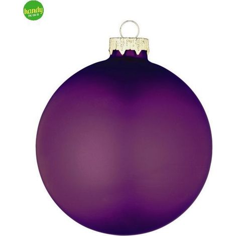 Sfera in vetro Bizzotto prugna opaco Ø10 cm