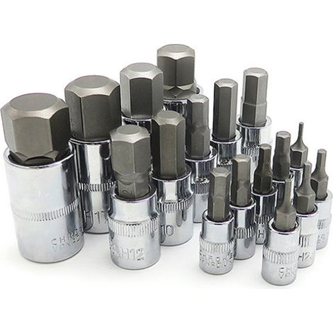 34-teiliges Schlagschrauber-Innensechskant-Bit-Set 1/2 Zoll, 1/4 Zoll, 3/8 Zoll, Mutternschlüssel-Adapter, Elektrowerkzeuge (1/5)