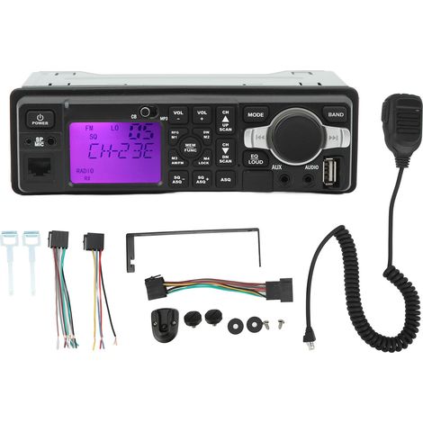 Émetteur-récepteur radio mobile voiture longue portée talkie-walkie AM FM modes multicanaux programmable pour véhicule (1/5)