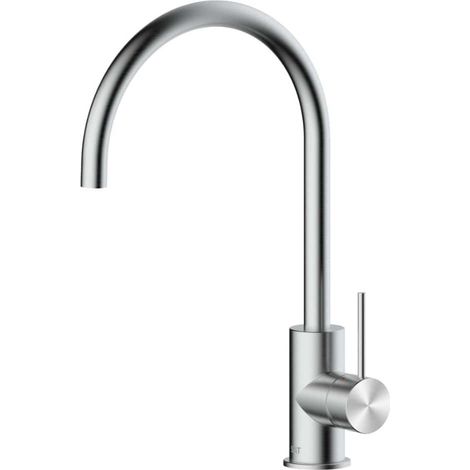 Swiss Aqua Technologies Miscelatore da cucina a colonna Aurum 36,3 cm con braccio girevole, a leva, acciaio inox (SATBAUR280NRZ)