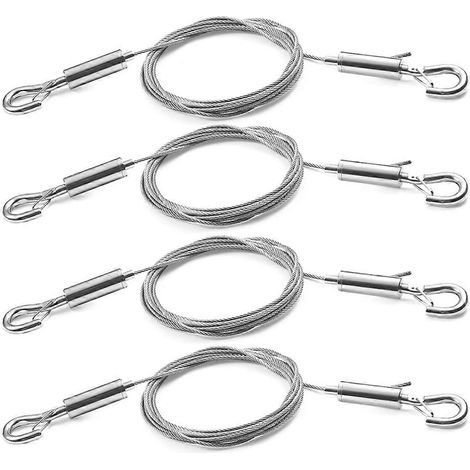 Kit de 4 fils de suspension réglables pour cadres photo, fil en acier inoxydable de 1,5 m x 1,5 mm-AquaForge (1/5)