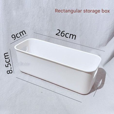 (2 Stück/groß, 26 x 9 x 8,5 cm) Aufbewahrungsbox, Schrank, Schublade, Schreibtisch, lange Leiste, Aufbewahrungskorb, lange Aufbewahrungsbox