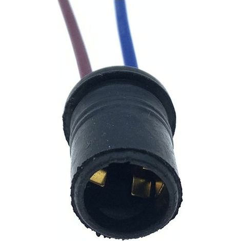 Douille pour feu de stationnement/antibrouillard de moto, douille T10 à enclenchement rapide, douille pour feu arrière/éclairage de tableau de bord LED de véhicule électrique - prise simple