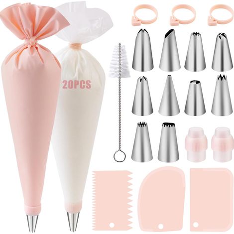 Poche a Douille Patisserie 40 Pcs, Douille Patisserie, Kit Patisserie, Accessoire Patisserie, Ustensiles à Pâtisserie (1/5)