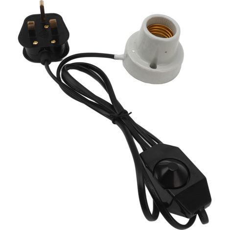 Support de lampe chauffante en céramique pour reptiles, douille E27 professionnelle, compatible avec lézards, tortues et autres animaux terrestres, prise britannique 250 V. (1/5)