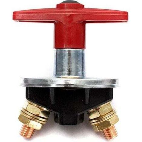 Isolatore di batteria a chiave fissa da 200 Amp, interruttore di interruzione, interruttore elettrico per impieghi gravosi 12V/24V,