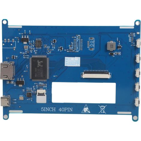 Panneau de contrôle LCD haute résolution de 5 pouces 1920 x 1200 - Puce tactile intégrée - Double affichage LED - Design ABS - Type C - Panneau LCD d'alimentation (1/5)