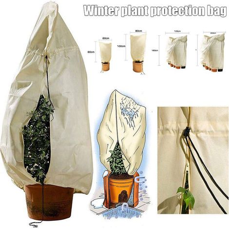Housse d'hivernage Housse de Protection pour Plantes à Utiliser en Hiver-100 x 80 cm A (1/5)