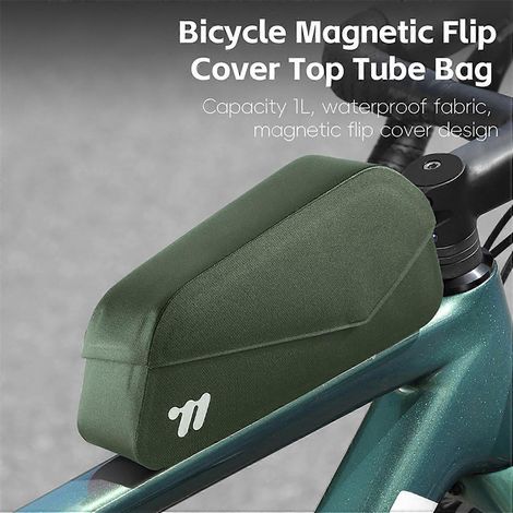 Fahrradrahmentasche Oberrohrtasche Wasserdichte Magnetverschluss-Fahrradtasche Mountainbike-Rennrad-Rahmentasche